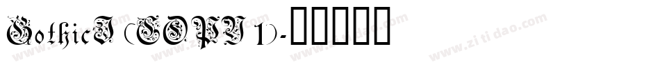 GothicI (COPY 1)字体转换